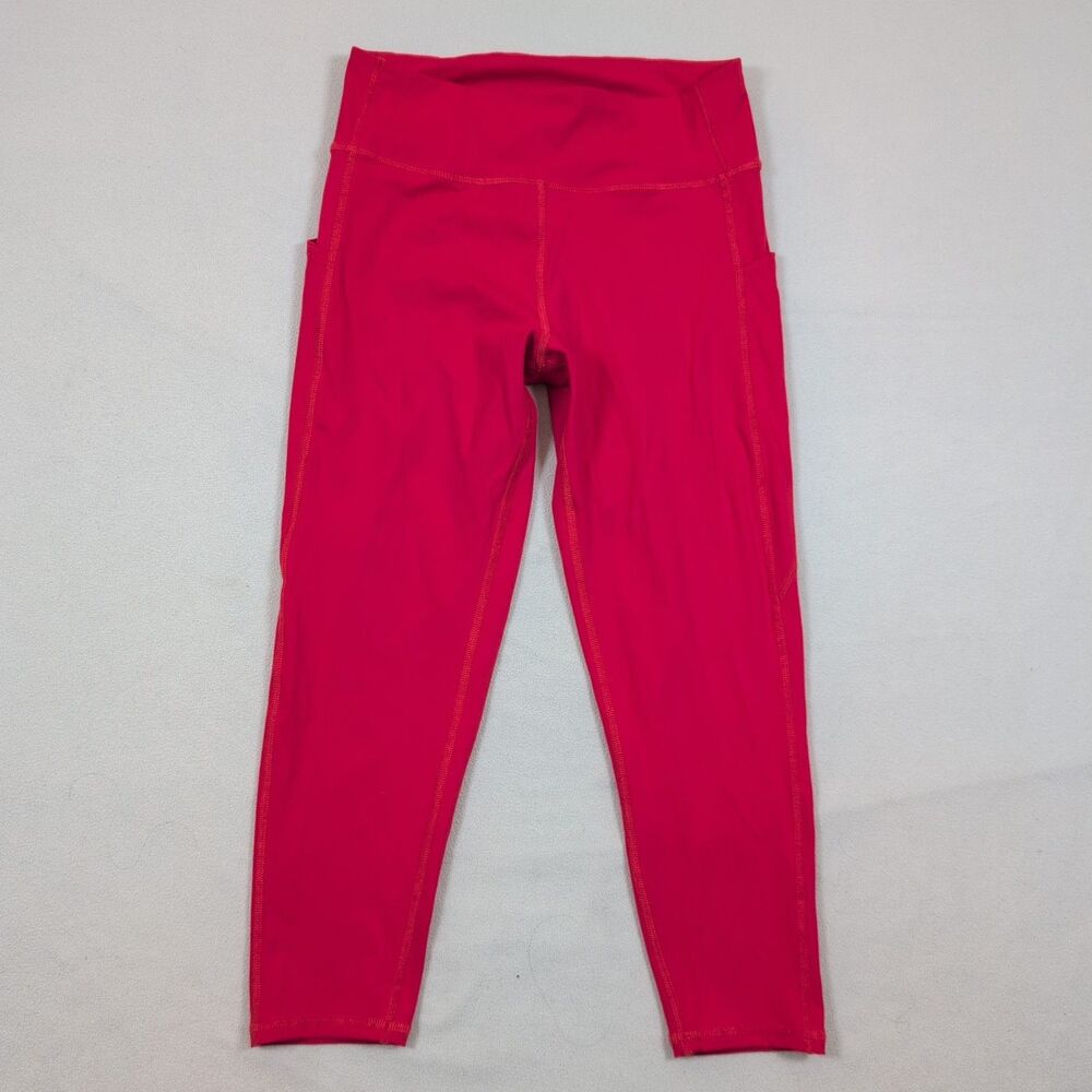 GORUCK Women Red Tough Leggings Crop High Rise Size 6 CrossFit Yoga Gym